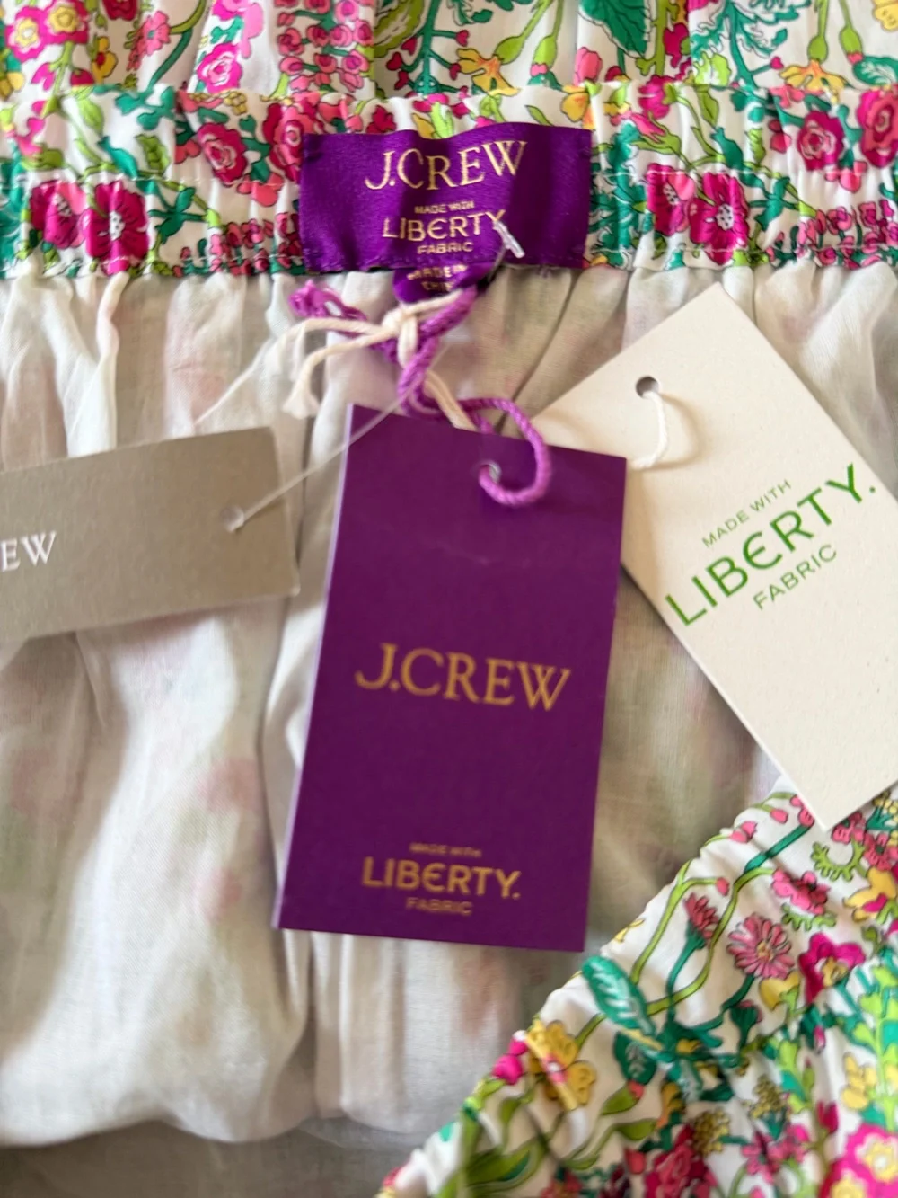 J. Crew Floral Liberty London Tiered Mini Skirt